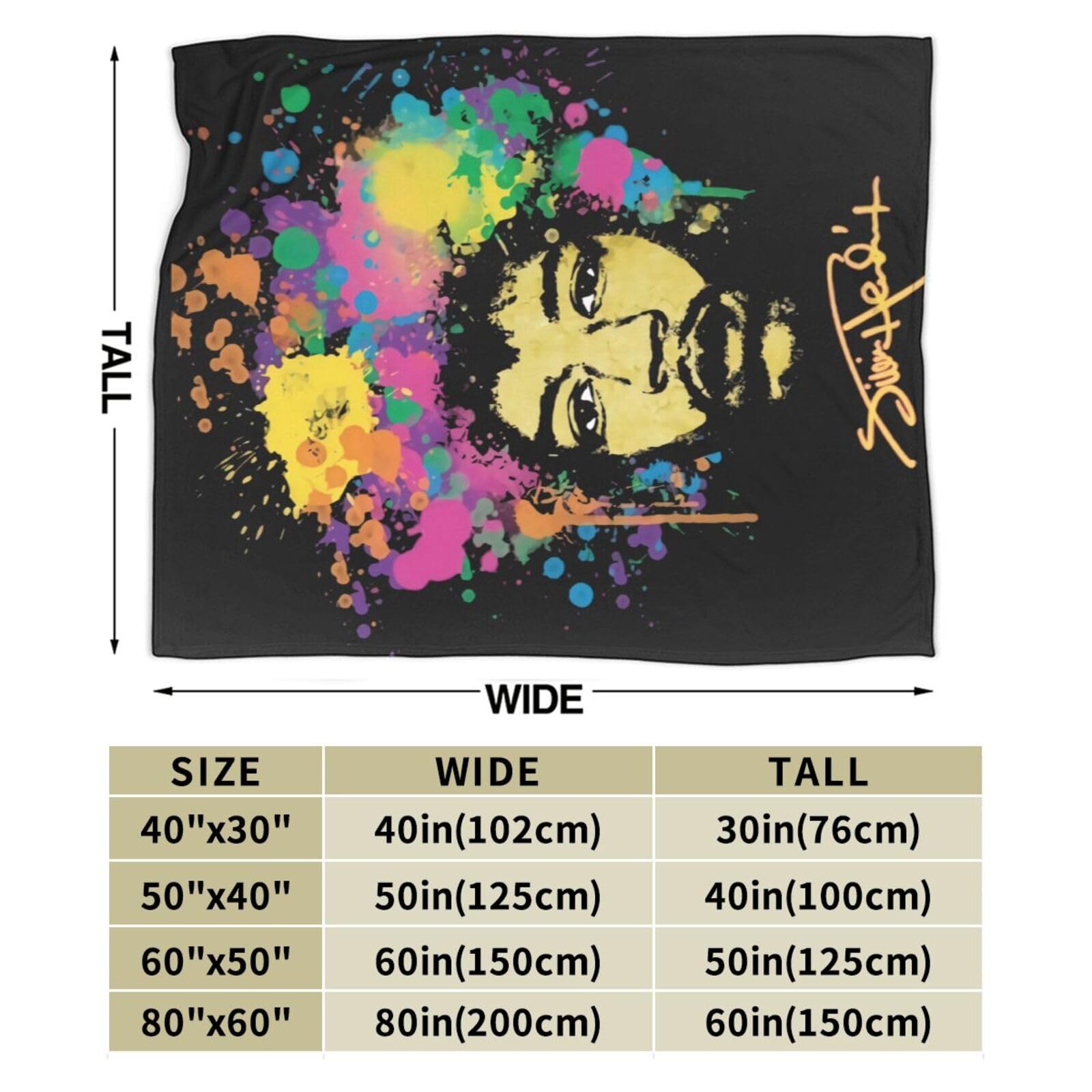 Amazon｜Jimi Hendrix ジミ・ヘンドリックス 毛布 ブランケット 夏用